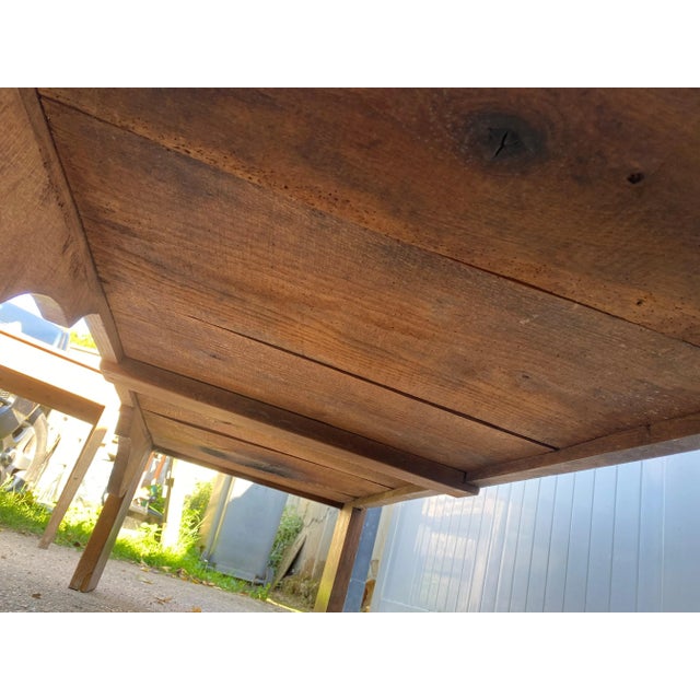 Wood Antique Oak Trunk, 19th Century For Sale - Image 7 of 18