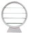 Post-Modern Freestanding Round Etagere For Sale