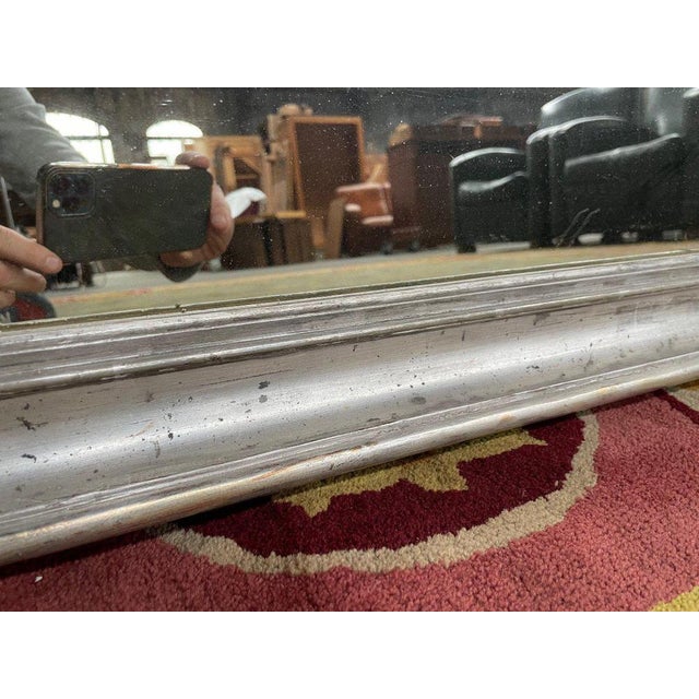 Directoire Mirror in White Gold For Sale - Image 5 of 8