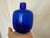 Pair Vintage 5.25" X 4" Blenko Cobalt Blue Art Bubble Glass Bud Vases, Hand Blown, Joel Myers Design For Sale - Image 10 of 13