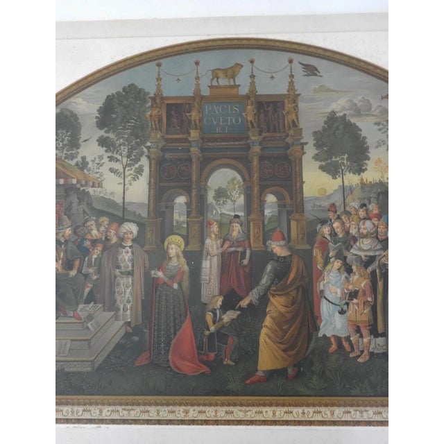 Paper Late 19th Century Arundel Society Chromolithograph of St. Catherine of Alexandria For Sale - Image 7 of 9
