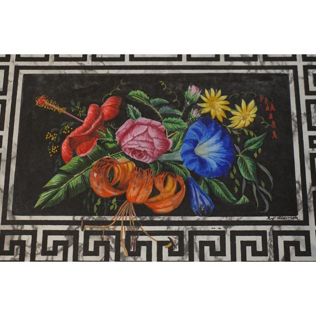 Regency Style Faux Marble 3-Tiered Etageres with Drawers, 1950s, Set of 2 For Sale - Image 15 of 18