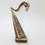 Vintage Italian Harp Figurine in Wood and Silver 800 by Sacchetti, 1980s For Sale - Image 10 of 12