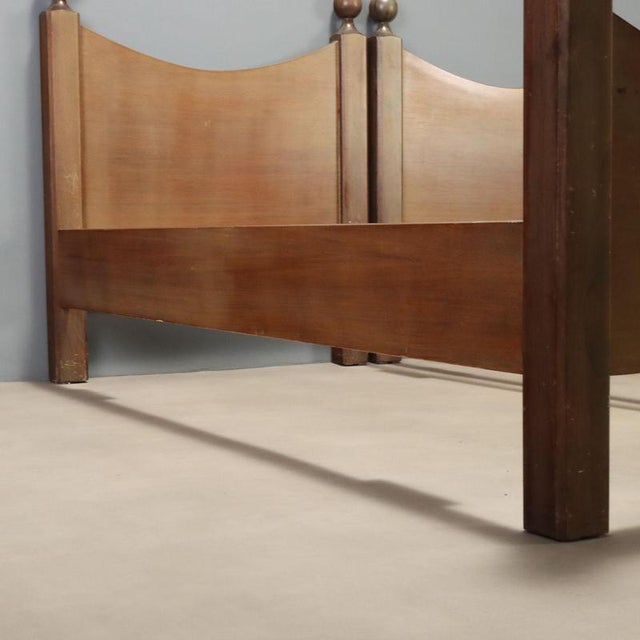 Vintage Single Beds in the style of L. Caccia Dominioni, 1960s For Sale - Image 6 of 8