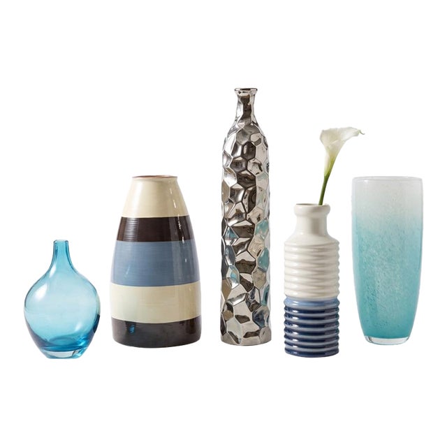 Surface Study No. 01: Curated 5-Piece Tabletop Vessel Collection - Set of 5 For Sale