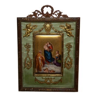 Late 19th Century Louis XV Metal Gilded Frame For Sale