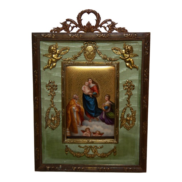 Late 19th Century Louis XV Metal Gilded Frame For Sale