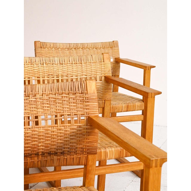 Model BM62 Chairs by Børge Mogensen, 1950s, Set of 6 For Sale - Image 10 of 16