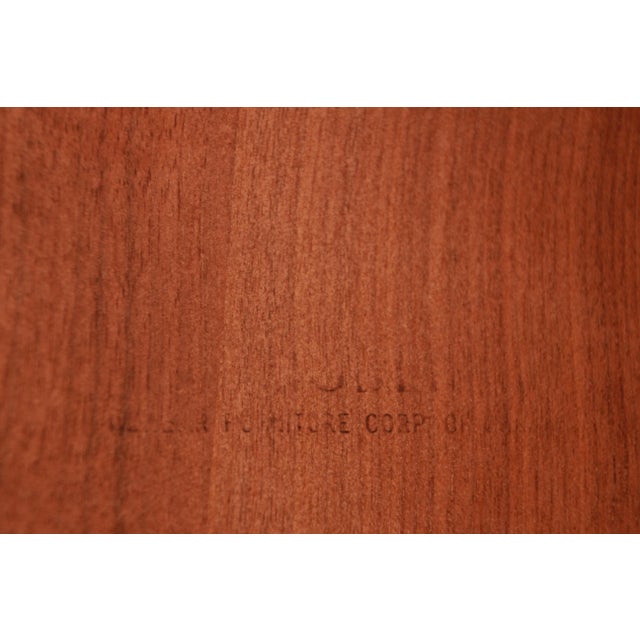 Edward Wormley for Dunbar Janus Collection Walnut Extension Dining Table, Newly Restored For Sale - Image 12 of 13