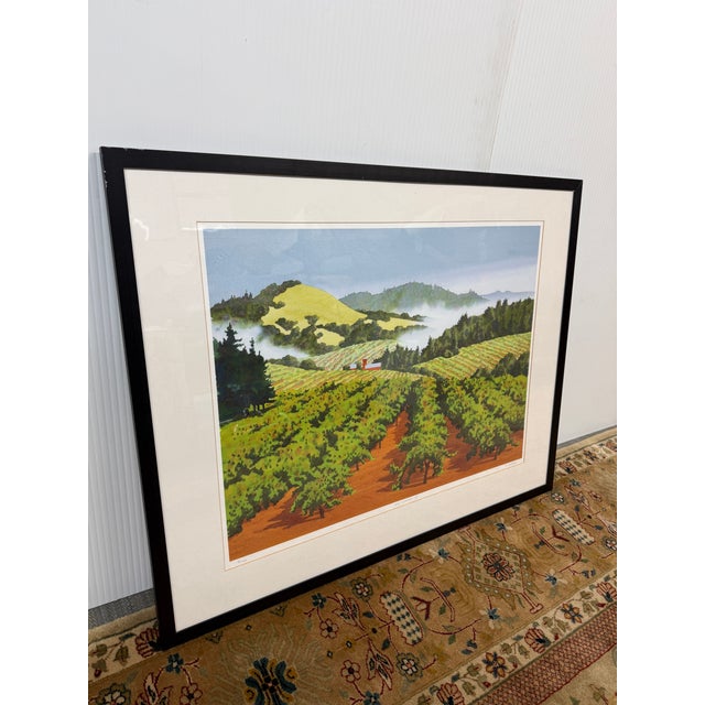 Design Plus Gallery presents Wine Country III, a Watercolor by Ray Jacobson. The striking composition has the vibrant...