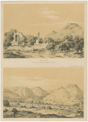 De Laborde, Selefke Views of the Basilica and Citadel in Cilicia, Asia Minor, Print