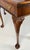 Vintage Baker Furniture Chippendale 5-Leg Burl Walnut & Mahogany Console Table For Sale - Image 12 of 16
