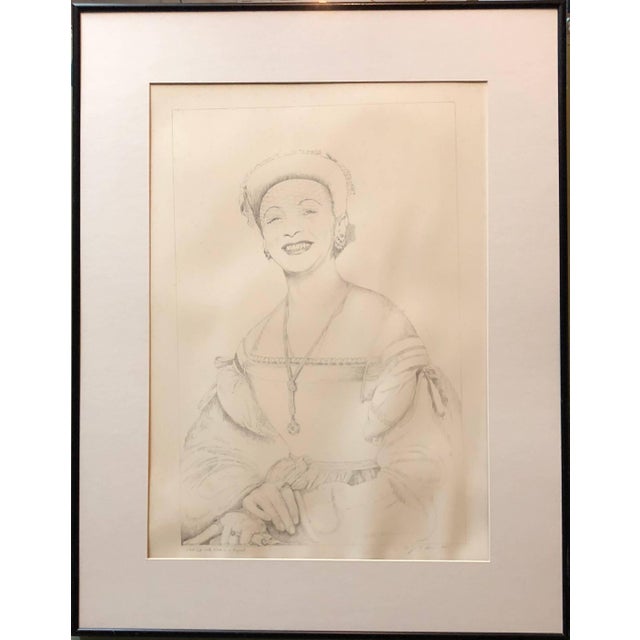 Contemporary Josef LeviStill Life with Vera as Raphael Original Drawing, 1991 For Sale - Image 3 of 6