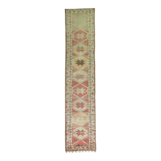 1950s Tribal Turkish Runner - 2'10" x 13'10" For Sale