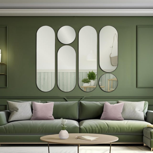 2020s Balducci Oval Mirror- Large For Sale - Image 5 of 11