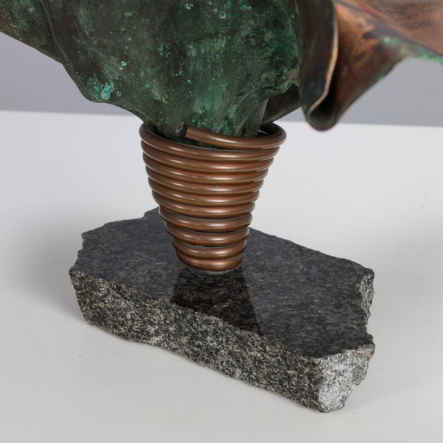 Metal Sculptural Copper Vase by Bart Van Bekhoven, Netherlands, 1980s For Sale - Image 7 of 10