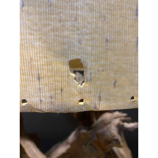 Large 1940's Driftwood Table Lamp For Sale - Image 11 of 12
