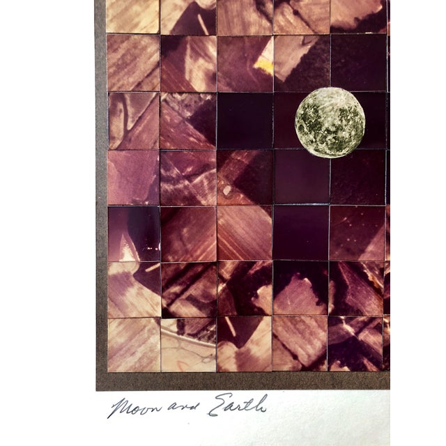 Vera Simons, Moon and Earth Assemblage, Photo Mosaic Collage Photograph, Feminist Aviator, 1982 For Sale - Image 4 of 6
