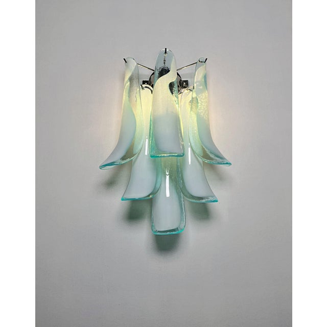 Vintage Italian Murano Wall Lights in the style of Mazzega, 1990, Set of 2 For Sale - Image 14 of 18