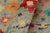Red Modern Balochi Blue/Red Wool Rug - 3'4''x5'0'' For Sale - Image 8 of 11