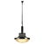 Chrome and Ribbed Glass Pendant Lamp in the style of Sergio Mazza for Artemide, 1960s For Sale - Image 11 of 11