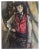 Paul Cezanne Vintage 1952 Post Impressionist Authentic Lithograph Print " Boy With Red Vest " 1890 For Sale