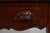 Wood Vintage Victorian Style Mahogany Marble Top 1 Drawer Console Table For Sale - Image 7 of 17