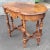 Art Deco 1930s Edwardian Refinished Mahogany and Burl Walnut Banded Top Console Table For Sale - Image 3 of 12