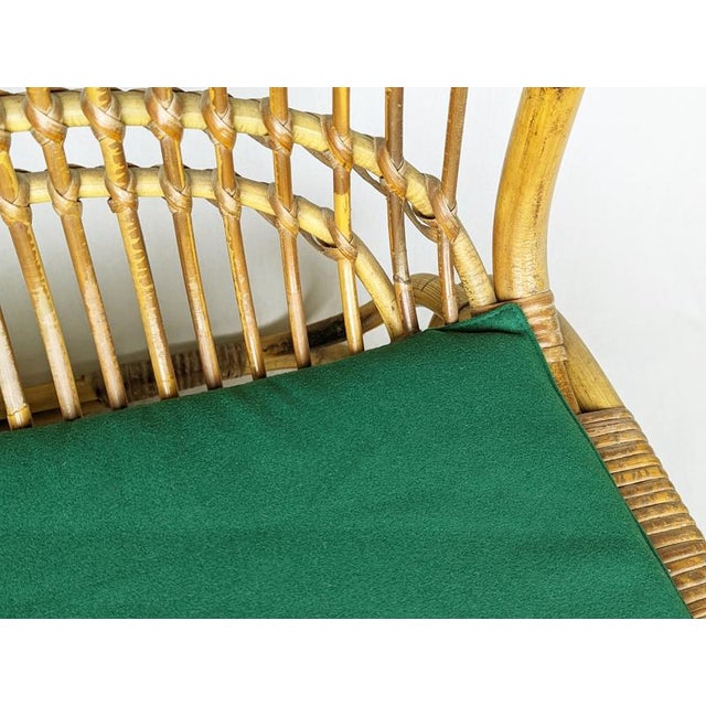 Brown Mid-Century Modern Italian Armchairs in Rattan and Rush, 1960s, Set of 2 For Sale - Image 8 of 18