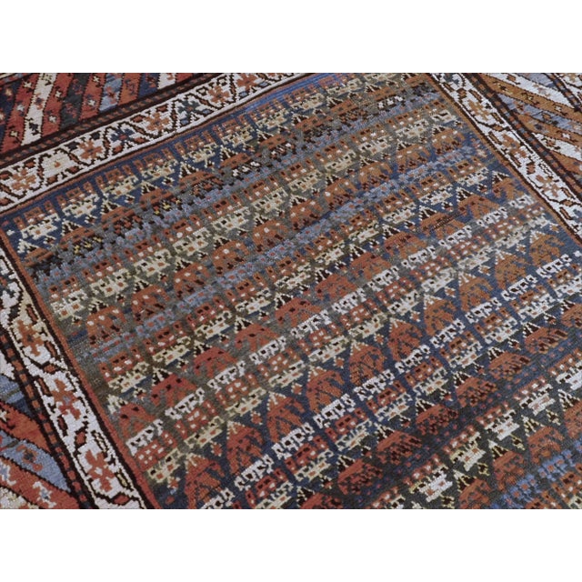 Antique Caucasian Genje Rug For Sale - Image 9 of 13