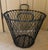 Large Antique Early 20th Century Heavy Gauge Industrial Wire Work Basket With Handles for Garden or Hearth For Sale - Image 13 of 17