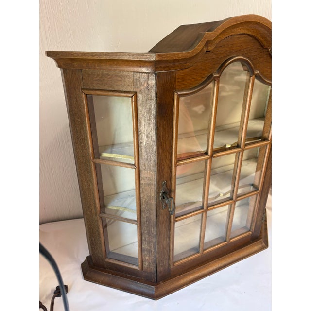 Farmhouse Vintage Dutch Wall Cabinet With Key For Sale - Image 3 of 7