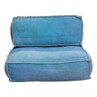 Antique Kantha Rose Floor Seating Set For Sale