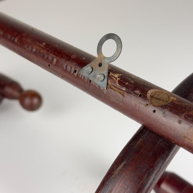 Antique Wooden Coat Rack, Italy, 1930s For Sale - Image 11 of 18