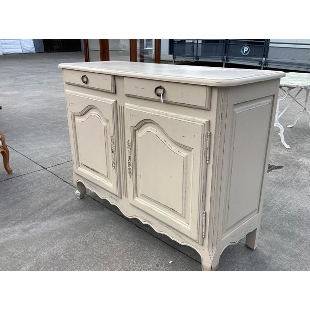 French Painted Farmhouse Sideboard For Sale - Image 9 of 9