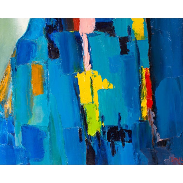 1977 Oil on Canvas Painting by Sidney Smiley For Sale In Indianapolis - Image 6 of 8