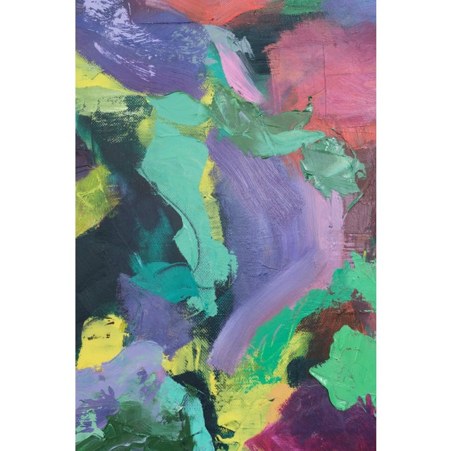 "Oil Painting 16" Large Abstract Oil Painting by Simon Findlay For Sale - Image 9 of 11