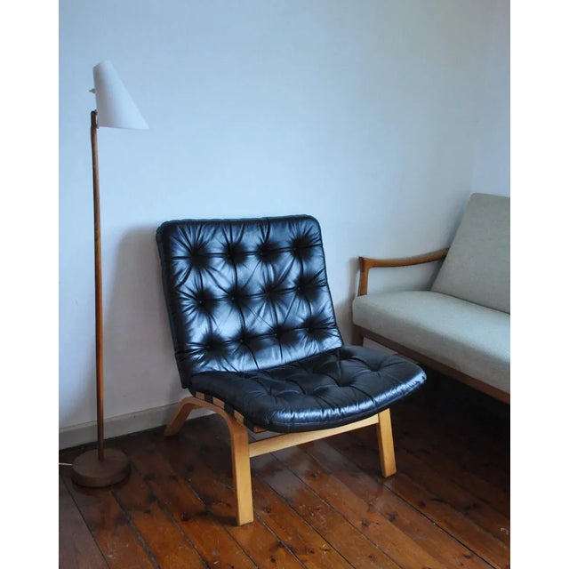 Danish Modern Leather Lounge Chair from Farstrup Møbler, 1970s For Sale - Image 4 of 7