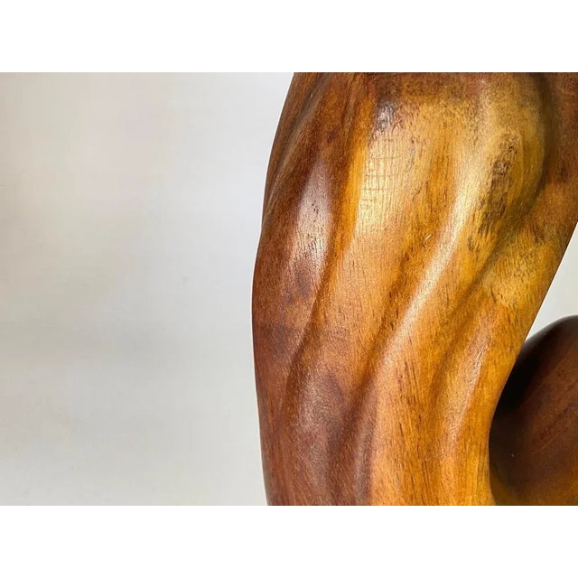 Abstract Wooden Sculpture in the style of Alexandre Noll, France, 1960s For Sale - Image 4 of 12