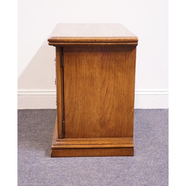 Wood Burlington House Pecan Spanish Mediterranean Revival 28" Cabinet Nightstand 80-410 For Sale - Image 7 of 10
