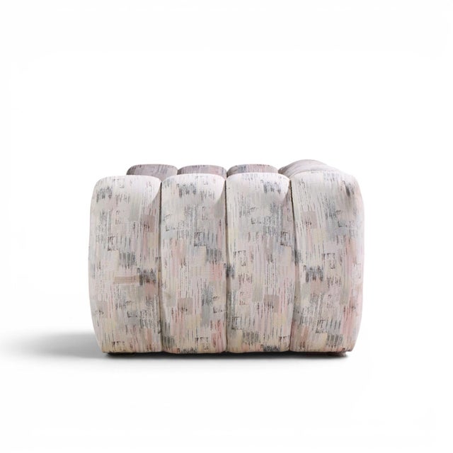 Century Furniture Jay Spectre Channeled Postmodern Sofa Loveseat For Sale - Image 4 of 10