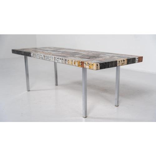 Mid-Century Modern Mosaic Coffee Table, 1970s For Sale - Image 4 of 18