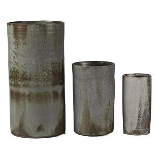 Cylindrical Vases from Studio Keramik, Set of 3 For Sale