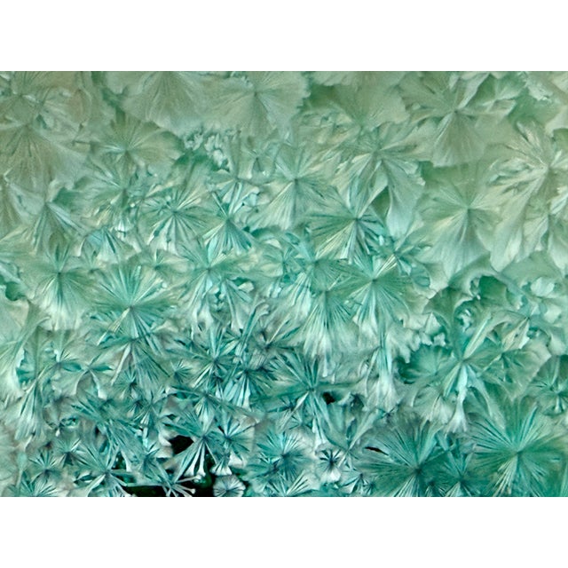 Contemporary Edgecomb Potters Crystalline Starburst Glaze Beachy Aqua Blue Green Bowl Dish Handmade Pottery For Sale - Image 3 of 9