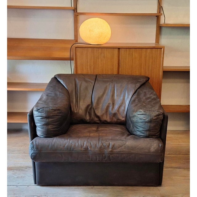 Mid-Century Modern Lounge Chair in Leather from Niels Eilersen, Denmark, 1960s For Sale - Image 3 of 4