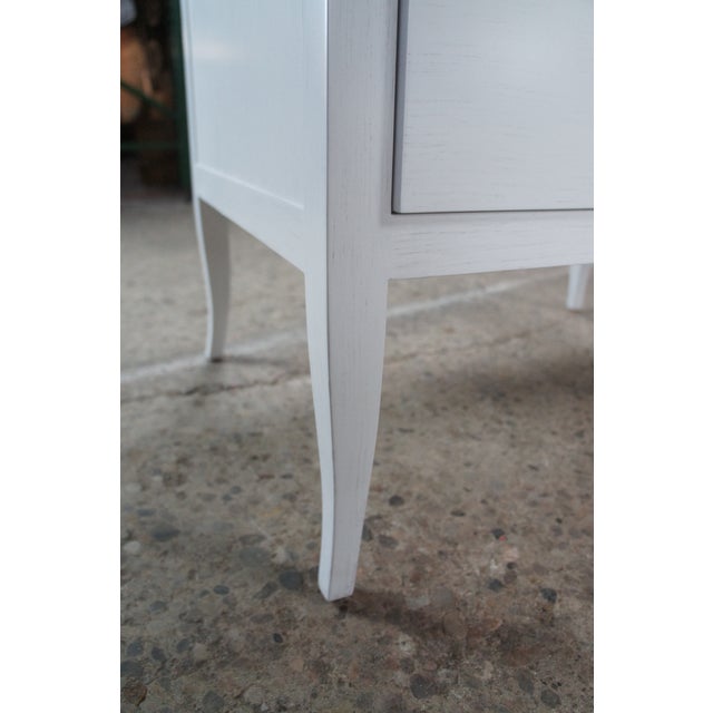 Late 20th Century Pair of Tobi Fairley for Woodbridge Petite Sarah Carrara Bedside Chests Nightstands For Sale - Image 9 of 12