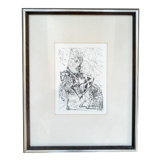 Mid-Century Modern Etching Engraving "El Cid" Print by Salvador Dali For Sale
