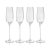 Malden Optic Champagne Flutes - Clear, Set of 4 For Sale - Image 4 of 4