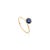 Minimalism Dainty Brilliant Blue Sapphire Ring in 14k Yellow Gold Size 6 For Sale - Image 3 of 11