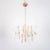 Vintage Gold Metal 6-Light Chandelier from Sciolari, 1970s For Sale - Image 4 of 13